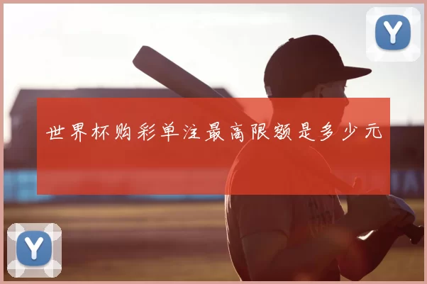 世界杯购彩单注最高限额是多少元