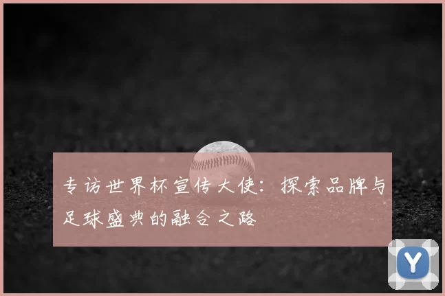 专访世界杯宣传大使:探索品牌与足球盛典的融合之路
